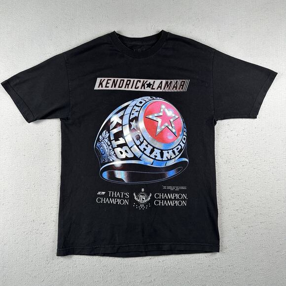 Kendrick Lamar Shirt Men’s Large Championship Tour Ring Rap TDE Hip Hop - Picture 1 of 16